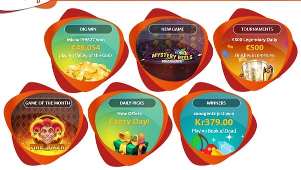 Bacana Play Casino Promotions printscreen