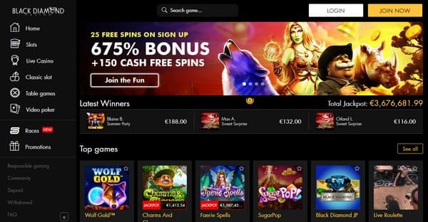 Black Diamond Casino Printscreen