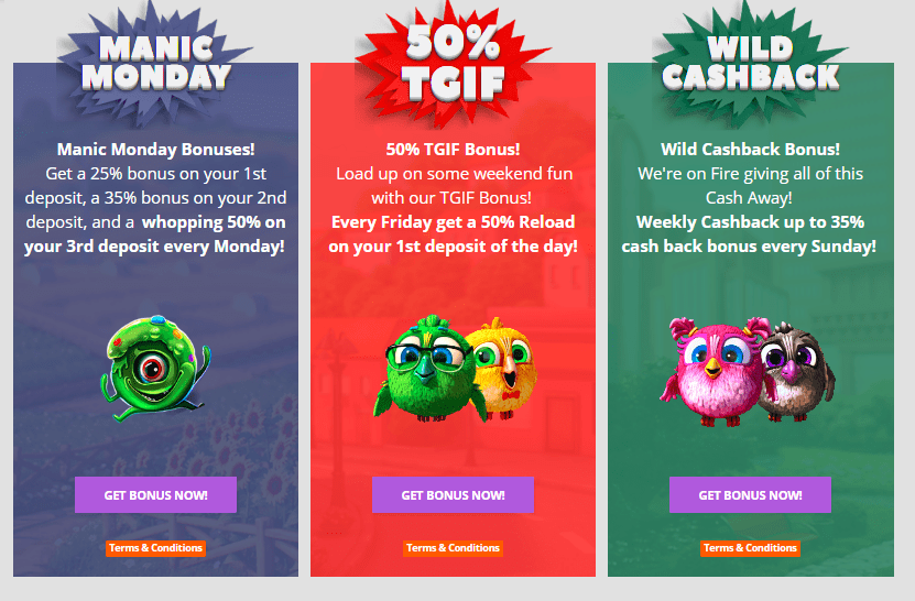 BetChain Casino Other promotional offers second page