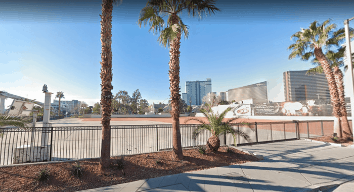 The empty plot of the former DeVille Casino