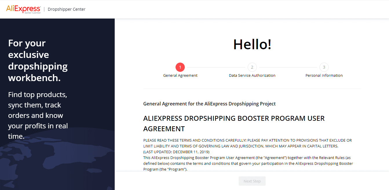 AliExpress Dropshipping Agreement