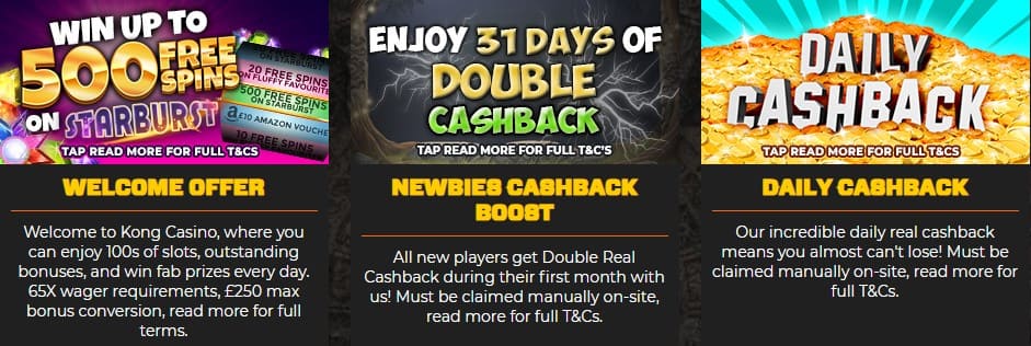 Kong Casino Current Promotions