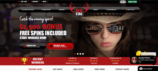 Red Stag Casino Printscreen